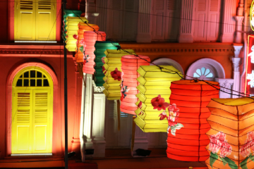 colorful lanterns during Mid-autumn festival