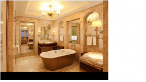 Royal restroom of St. Regis Hotel