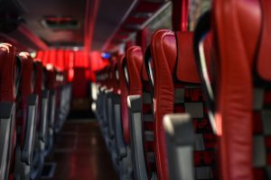 passenger seats of first class bus